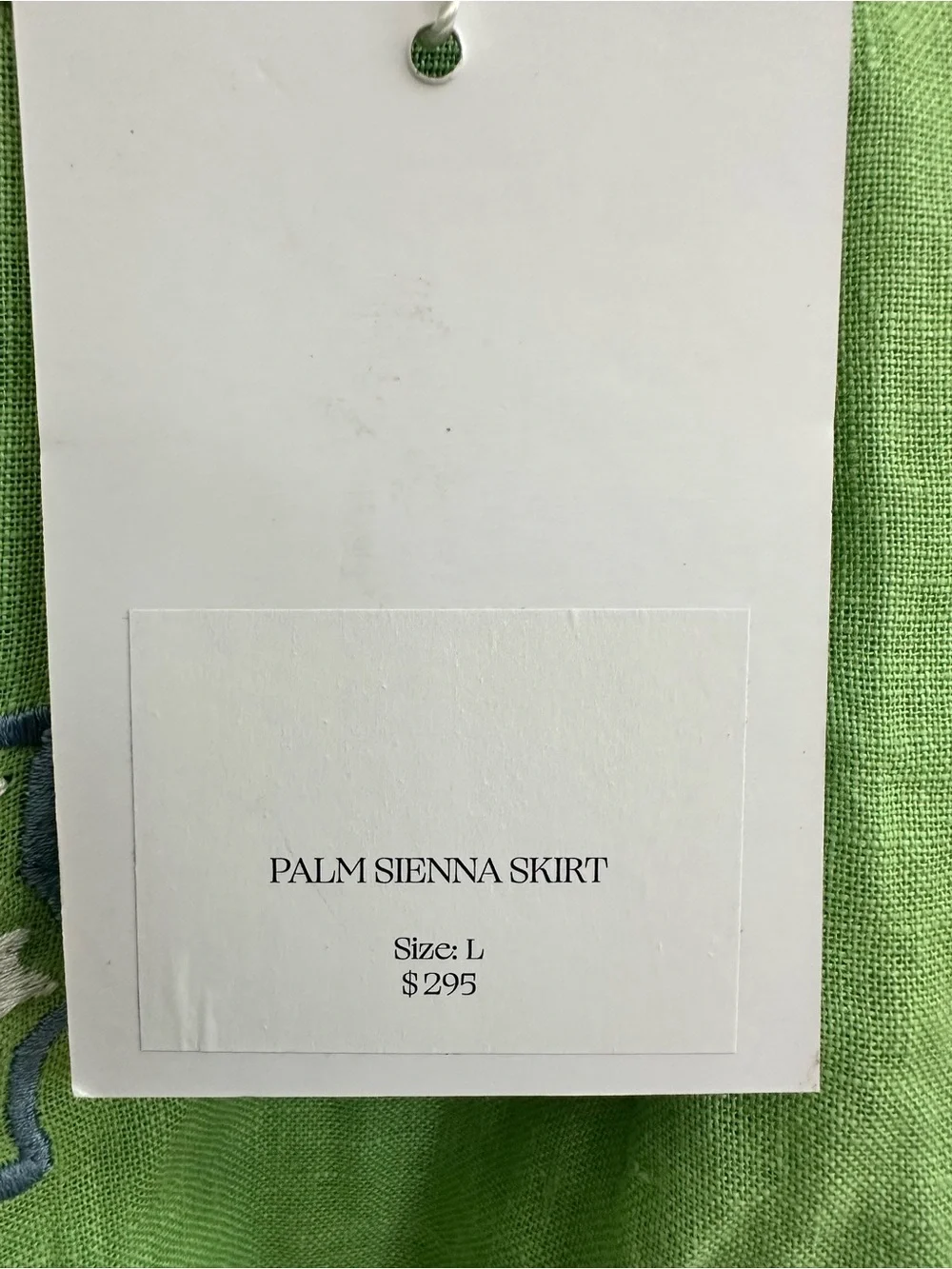 ASHA Ashley McCormick Palm Sienna Linen Skirt NWT - Picture 5 of 9
